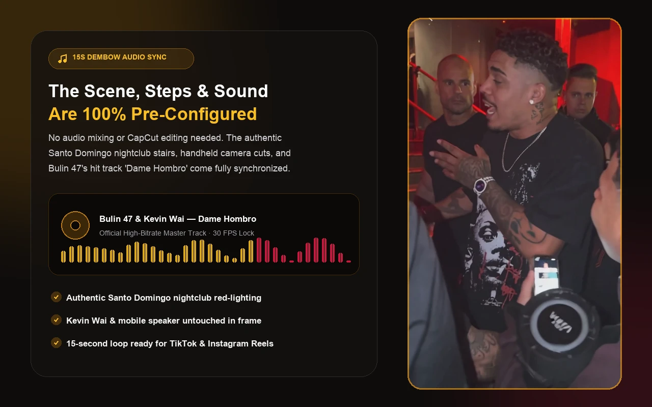 The Clip and Sound Are Already Set Up in the Dembow Dance Generator